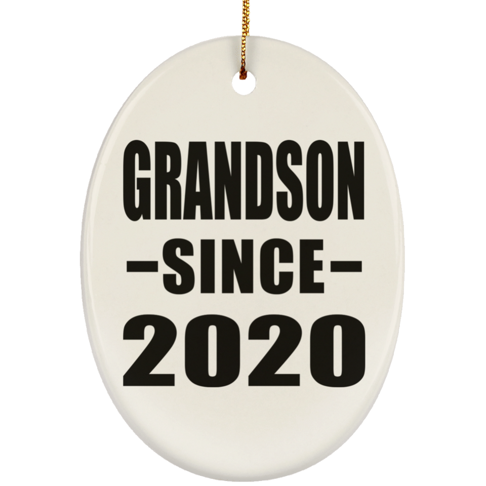 Grandson Since 2020 - Oval Ornament