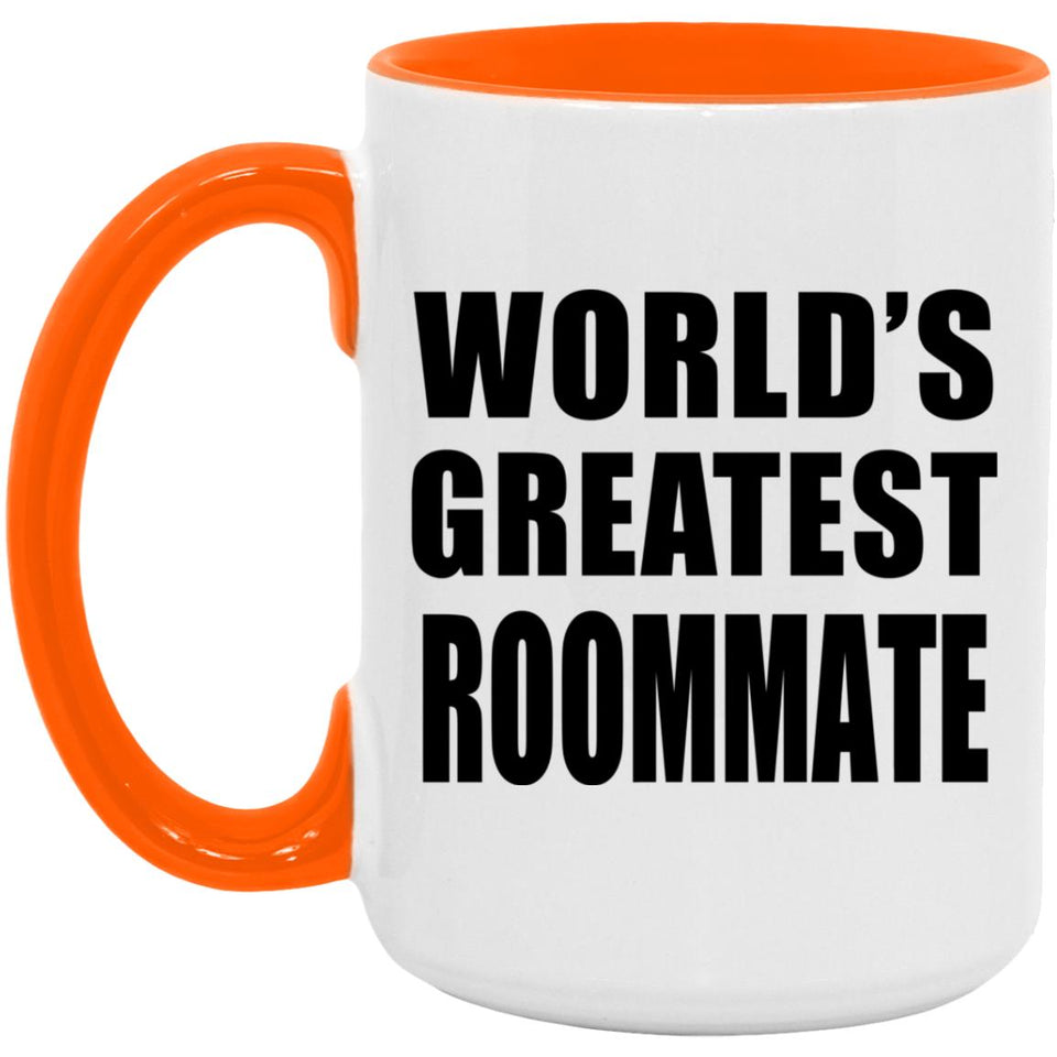 World's Greatest Roommate - 15oz Accent Mug Orange