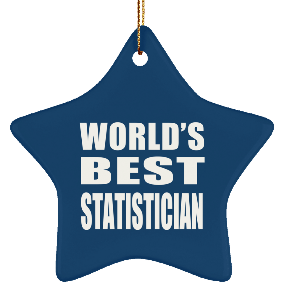 World's Best Statistician - Star Ornament
