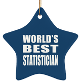 World's Best Statistician - Star Ornament