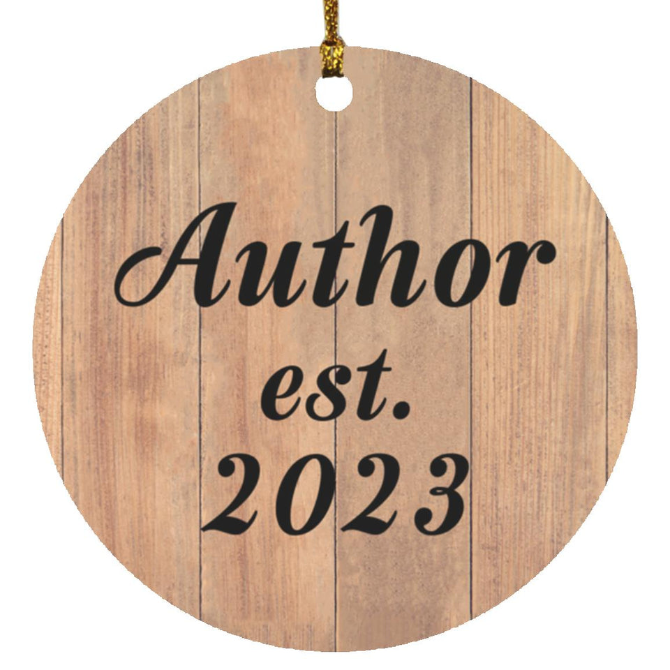 Author Established Est. 2023 - Circle Ornament C