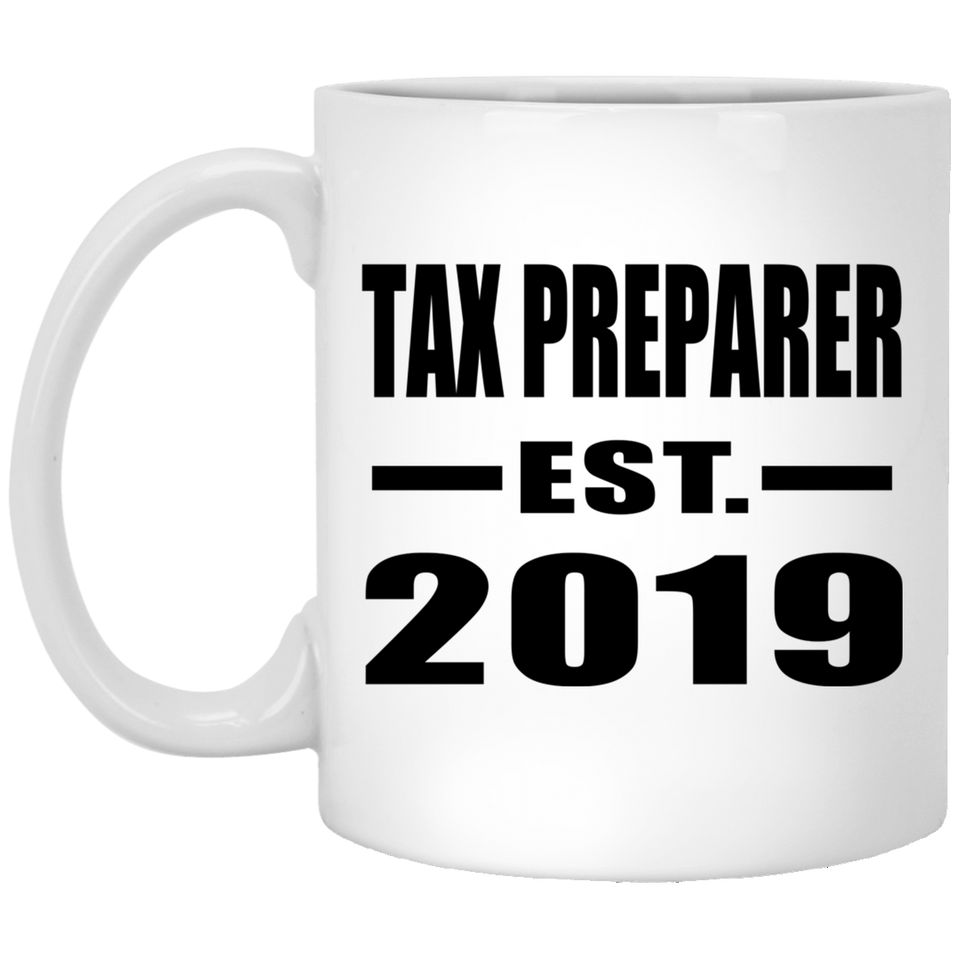 Tax Preparer Established EST. 2019 - 11oz Coffee Mug