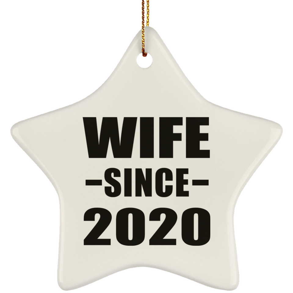 Wife Since 2020 - Star Ornament