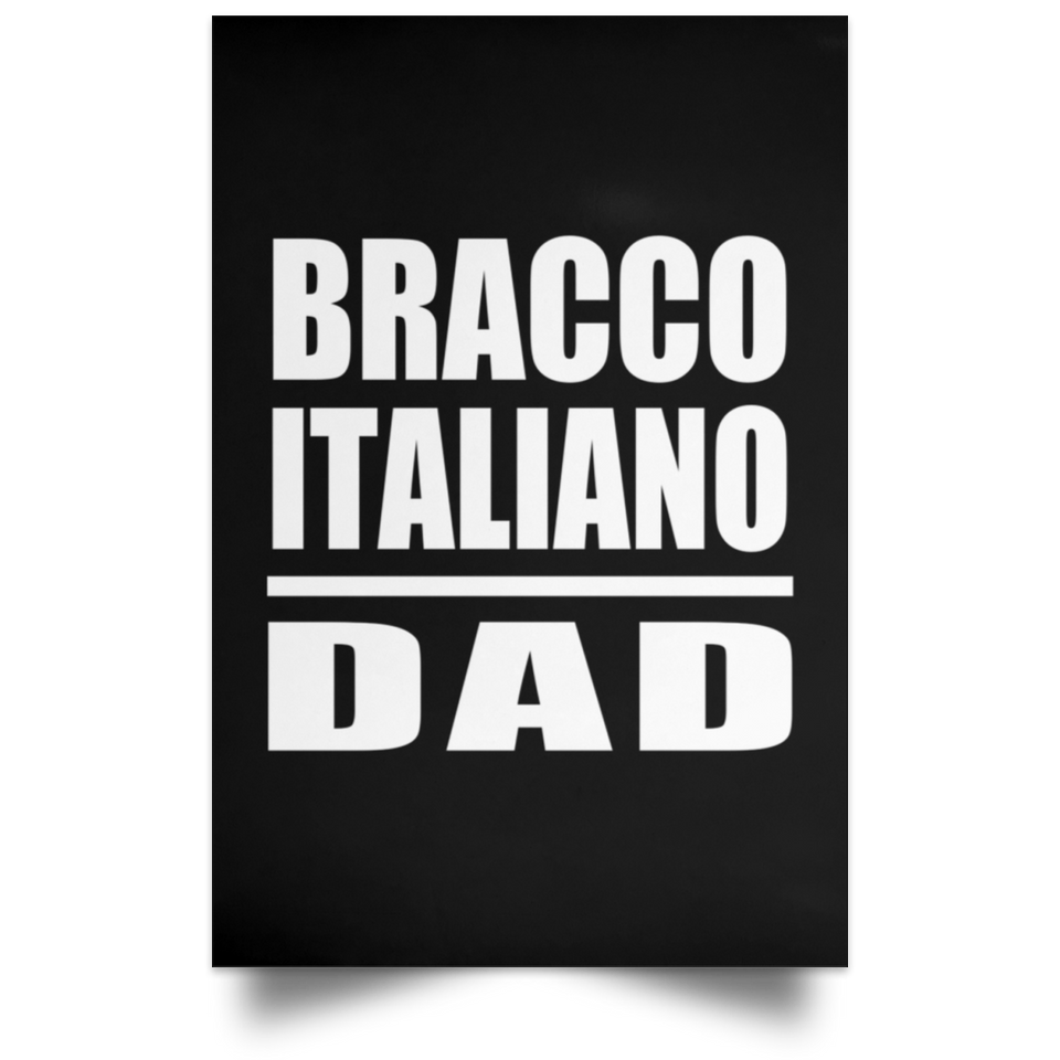 Bracco Italiano Dad - Poster Portrait