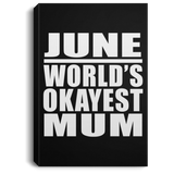 June World's Okayest Mum - Canvas Portrait