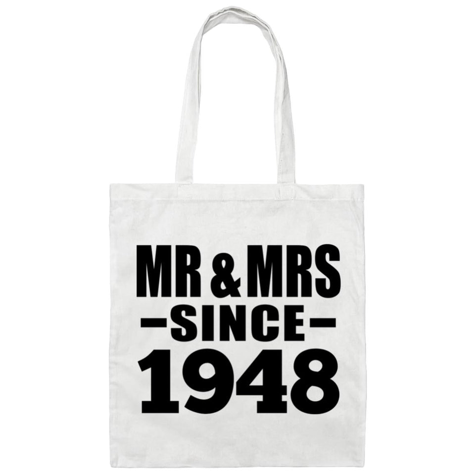 76th Anniversary Mr & Mrs Since 1948 - Tote Bag White