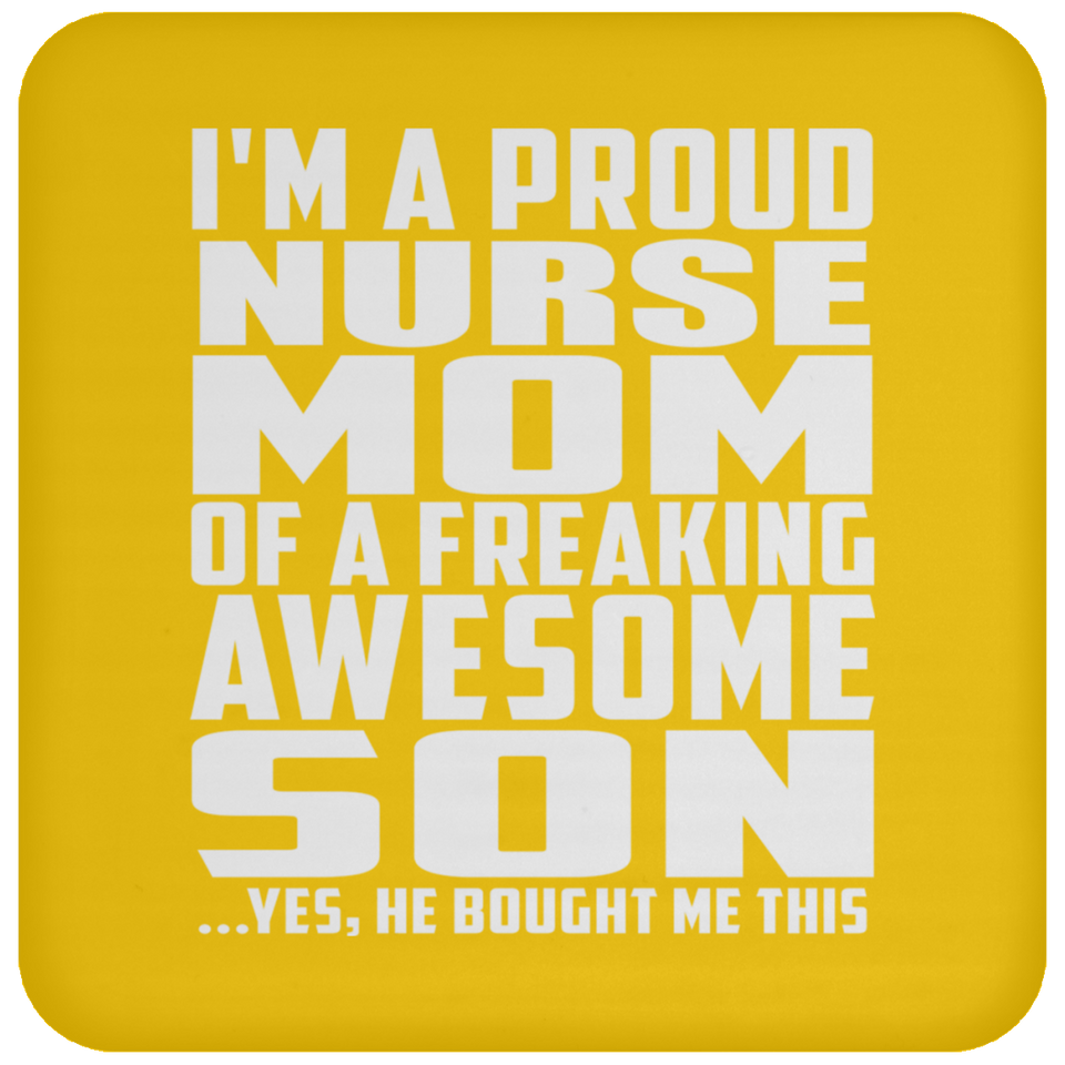 Proud Nurse Mom Of Awesome Son - Drink Coaster