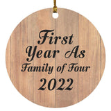 First Year As Family Of Four 2022 - Circle Ornament C
