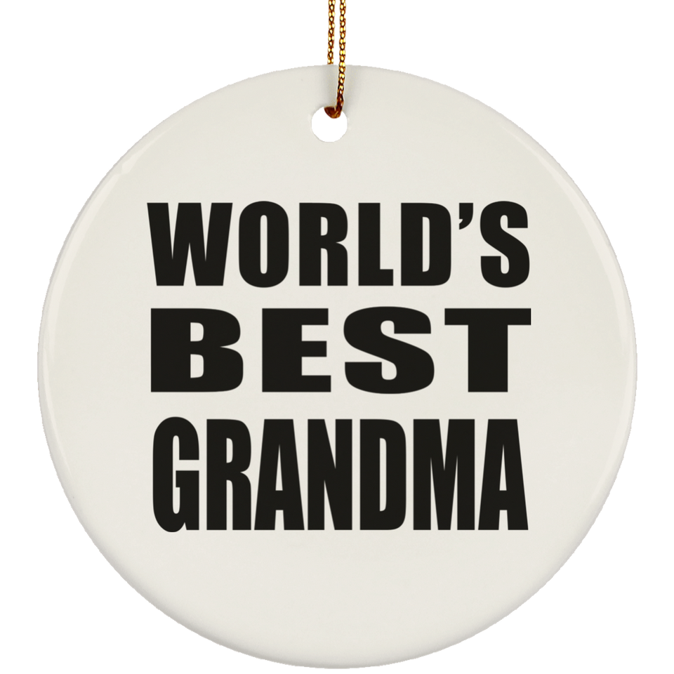 World's Best Grandma - Circle Ornament