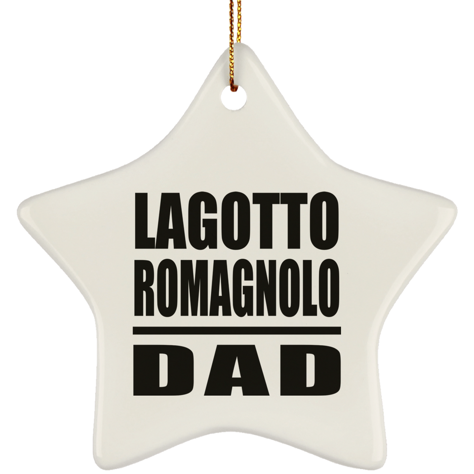 Lagotto Romagnolo Dad - Star Ornament