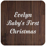 Evelyn Baby's First Christmas - Drink Coaster D