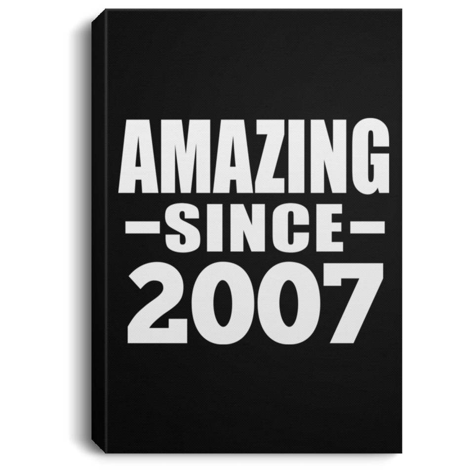 17th Birthday Amazing Since 2007 - Canvas Portrait