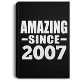 17th Birthday Amazing Since 2007 - Canvas Portrait