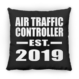 Air Traffic Controller Established EST. 2019 - Throw Pillow Black