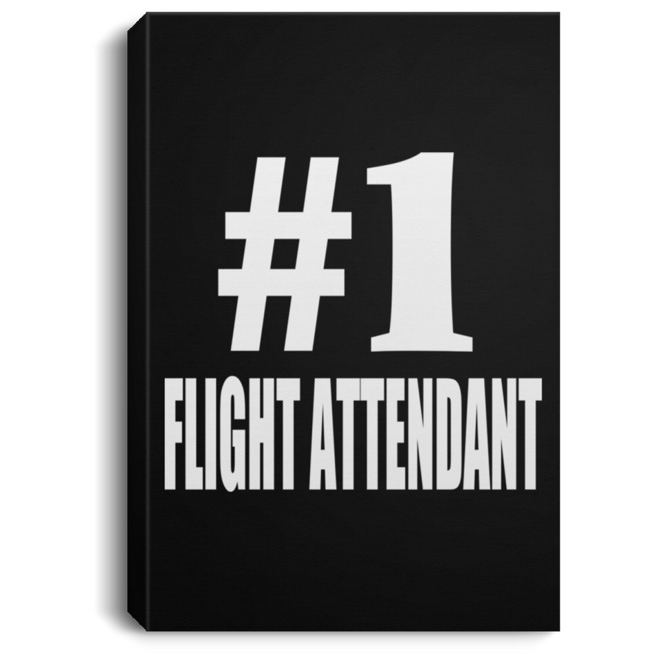 Number One #1 Flight Attendant - Canvas Portrait