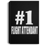 Number One #1 Flight Attendant - Canvas Portrait