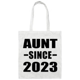 Aunt Since 2023 - Tote Bag White