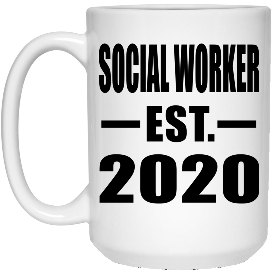 Social Worker Established EST. 2020 - 15oz Coffee Mug
