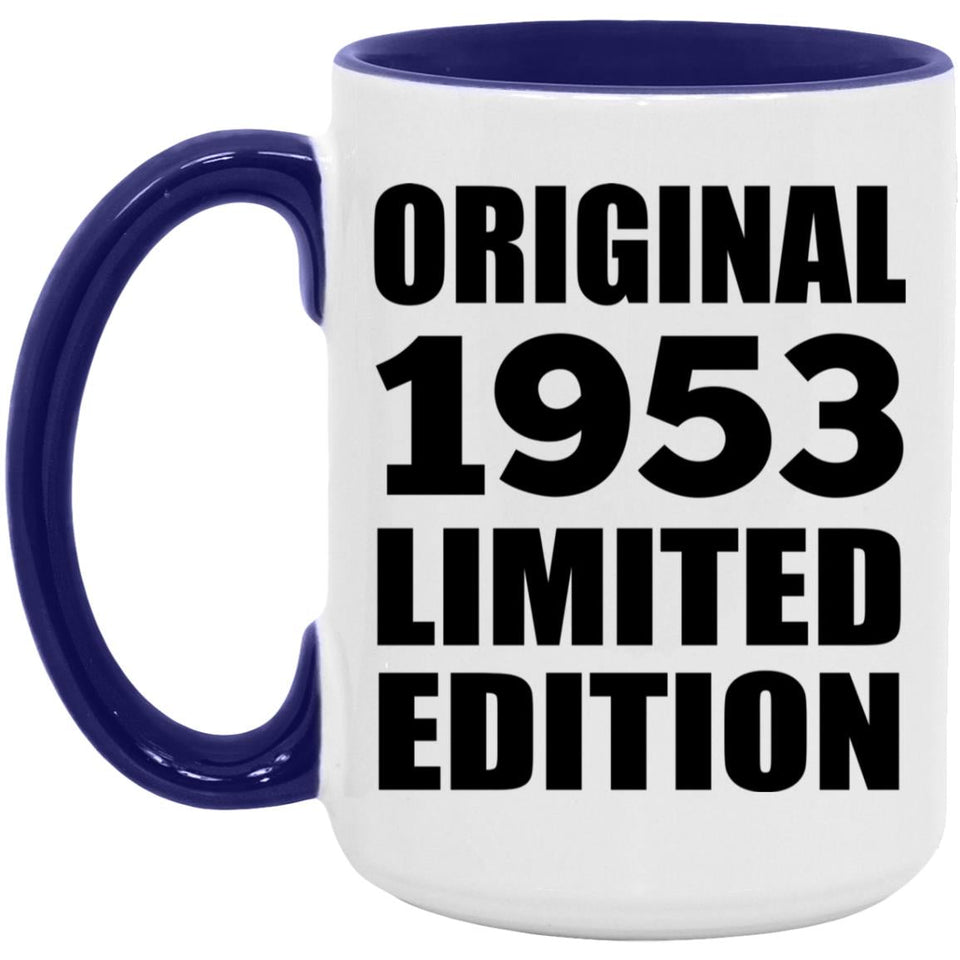71st Birthday Original 1953 Limited Edition - 15oz Accent Mug Purple