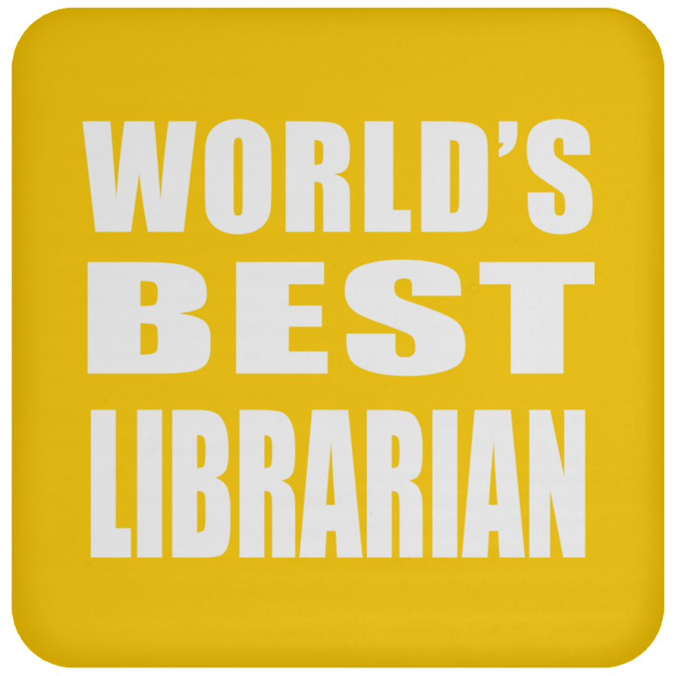 World's Best Librarian - Drink Coaster