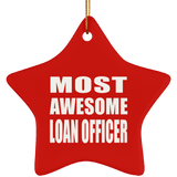 Most Awesome Loan Officer - Star Ornament
