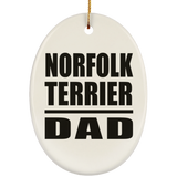 Norfolk Terrier Dad - Oval Ornament
