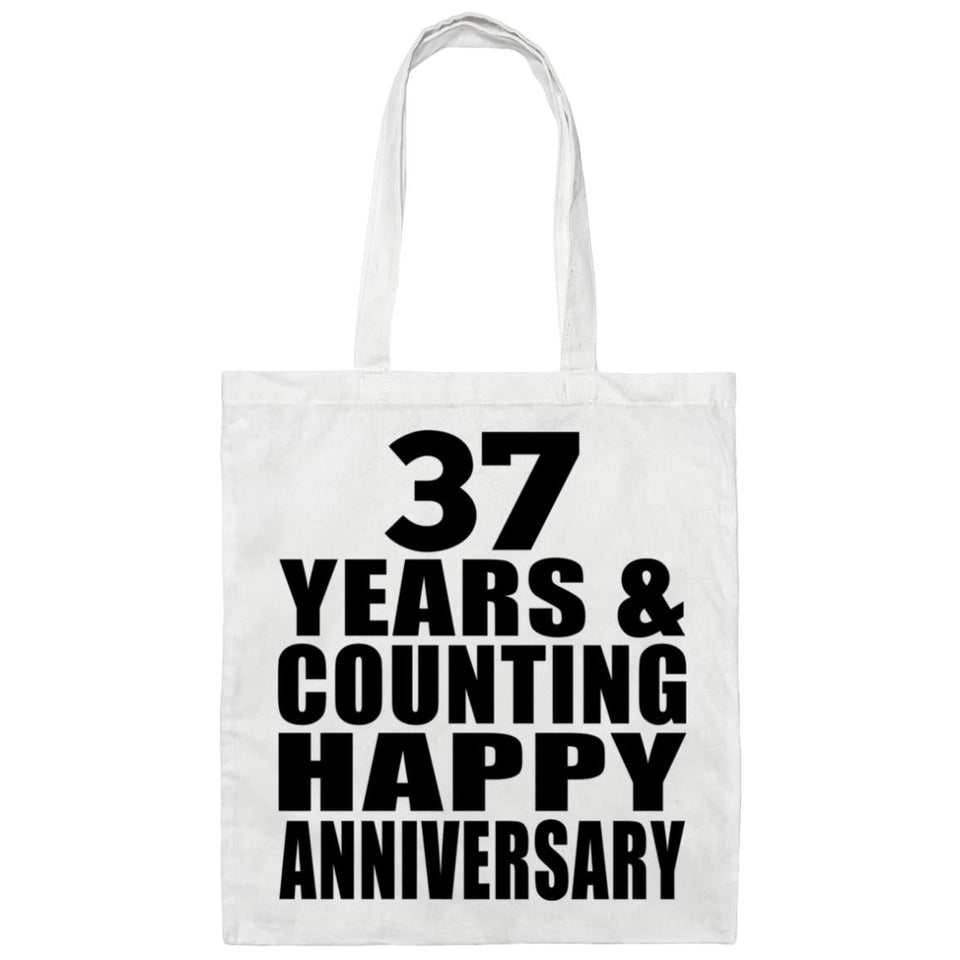 Happy 37th Anniversary 37 Years & Counting - Tote Bag White