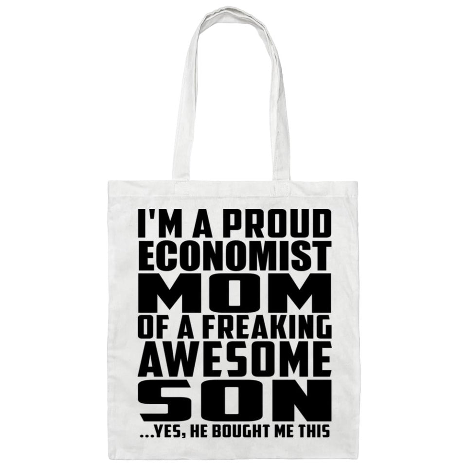Proud Economist Mom Of Awesome Son - Tote Bag White