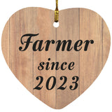 Farmer Since 2023 - Heart Ornament C