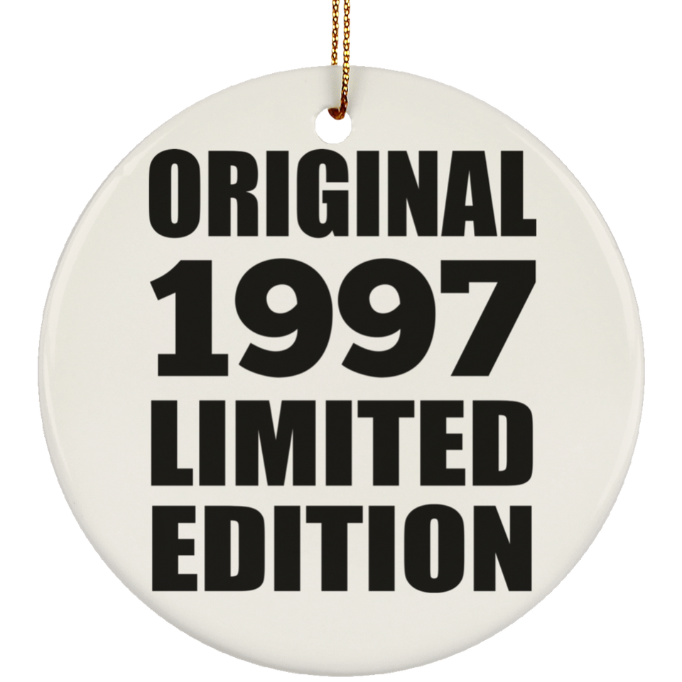 27th Birthday Original 1997 Limited Edition - Circle Ornament