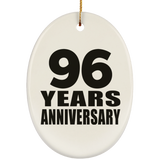 96th Anniversary 96 Years - Oval Ornament