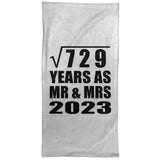 27th Anniversary Square Root of 729 Years As Mr & Mrs 2023 - Hand Towel
