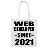 Web Developer Since 2021 - Tote Bag White