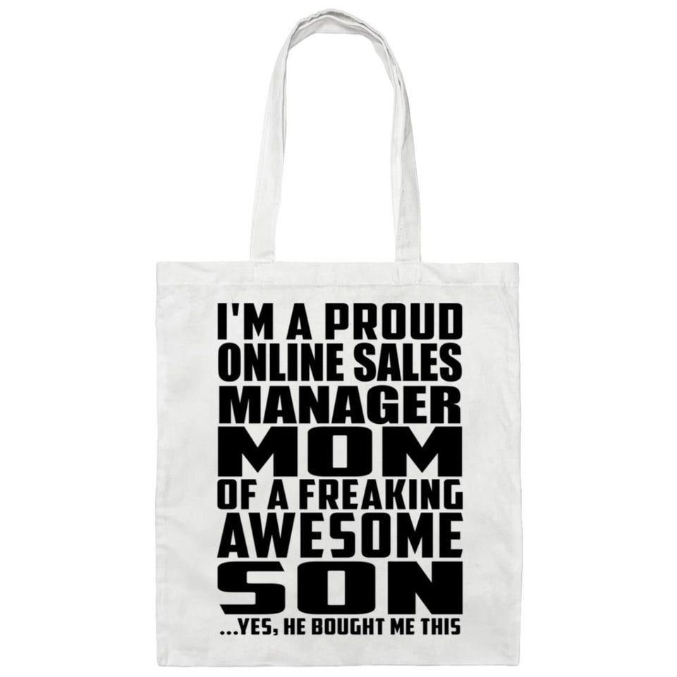 Proud Online Sales Manager Mom Of Awesome Son - Tote Bag White