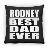 Rodney Best Dad Ever - Throw Pillow Black