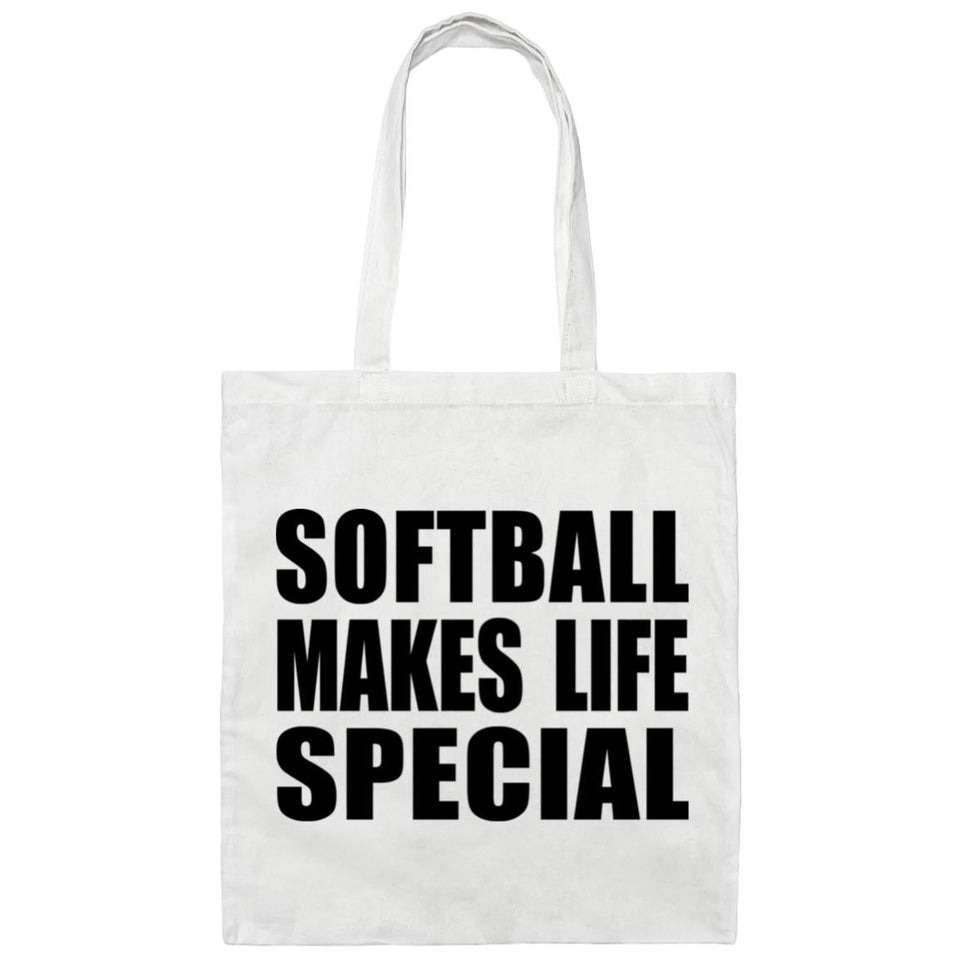 Softball Makes Life Special - Tote Bag White