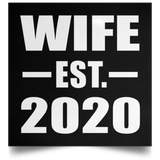 Wife Established EST. 2020 - Poster Square
