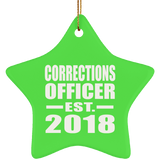 Corrections Officer Established EST. 2018 - Star Ornament