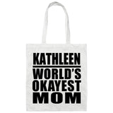 Kathleen World's Okayest Mom - Tote Bag White