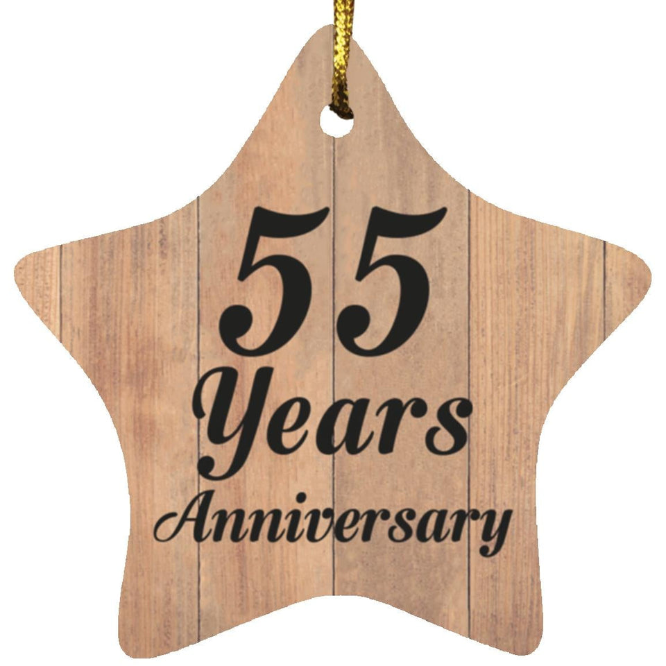 55th Anniversary 55 Years Anniversary - Star Ornament C