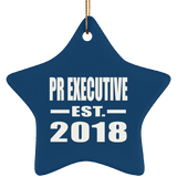 Pr Executive Established EST. 2018 - Star Ornament