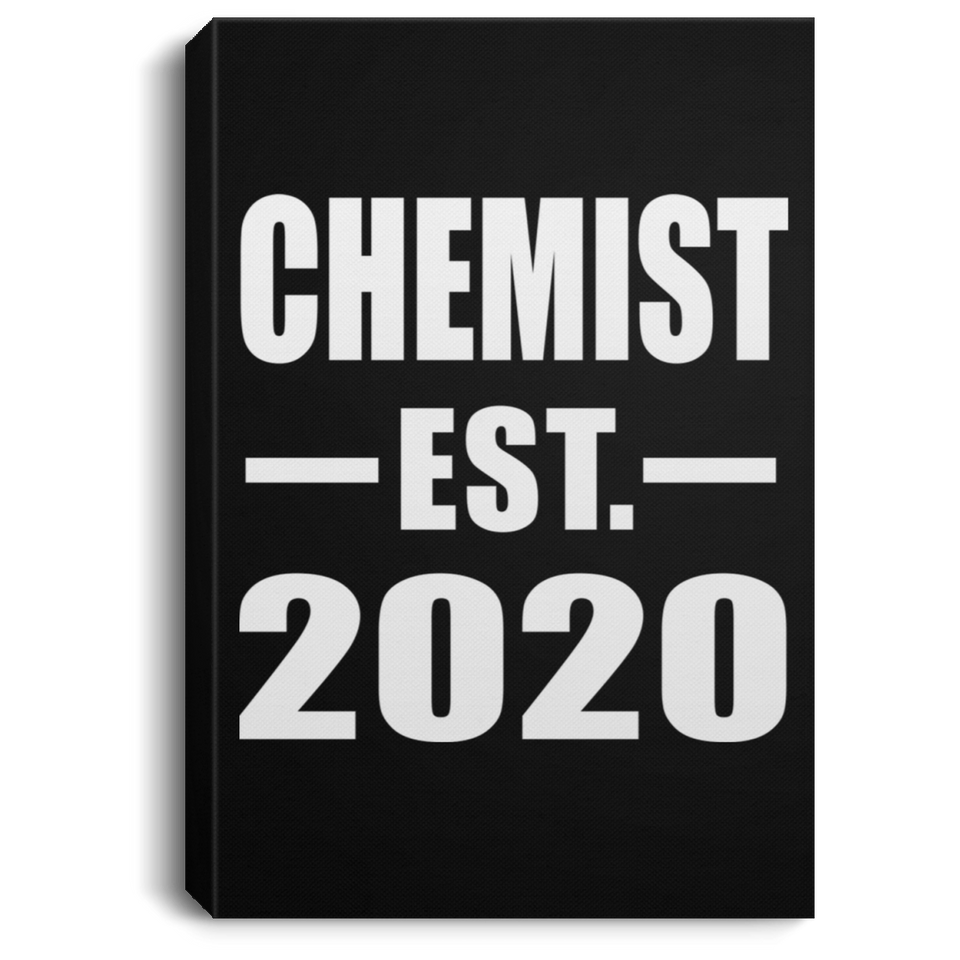 Chemist Established EST. 2020 - Canvas Portrait