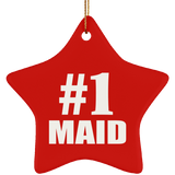 Number One #1 Maid - Star Ornament