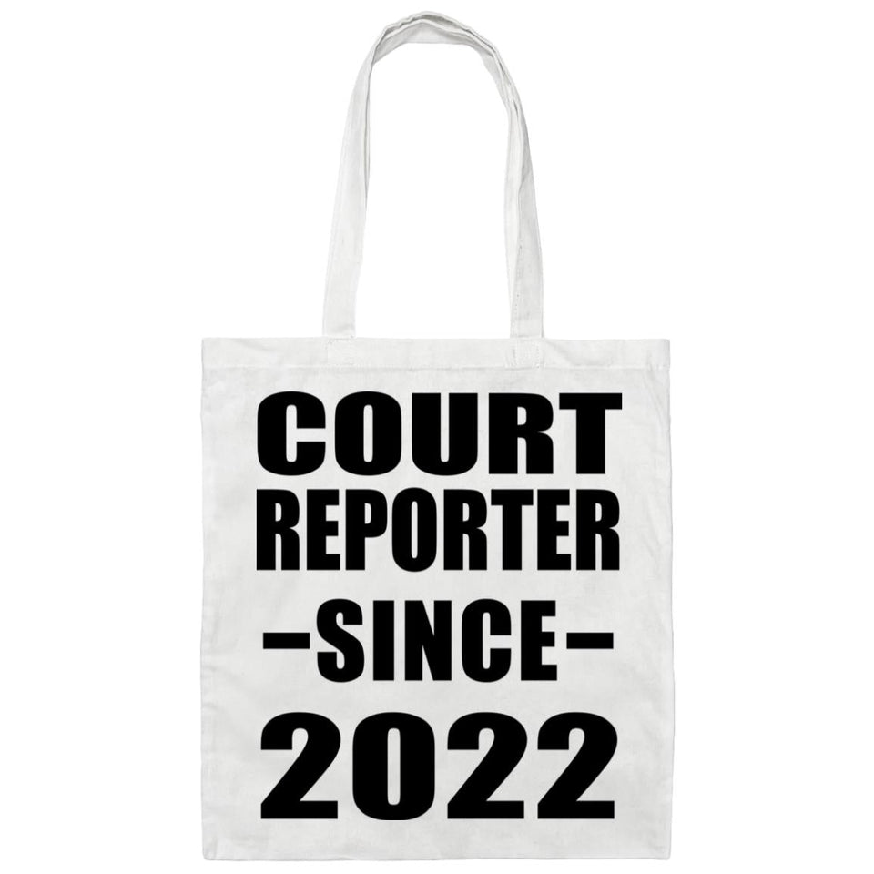 Court Reporter Since 2022 - Tote Bag White