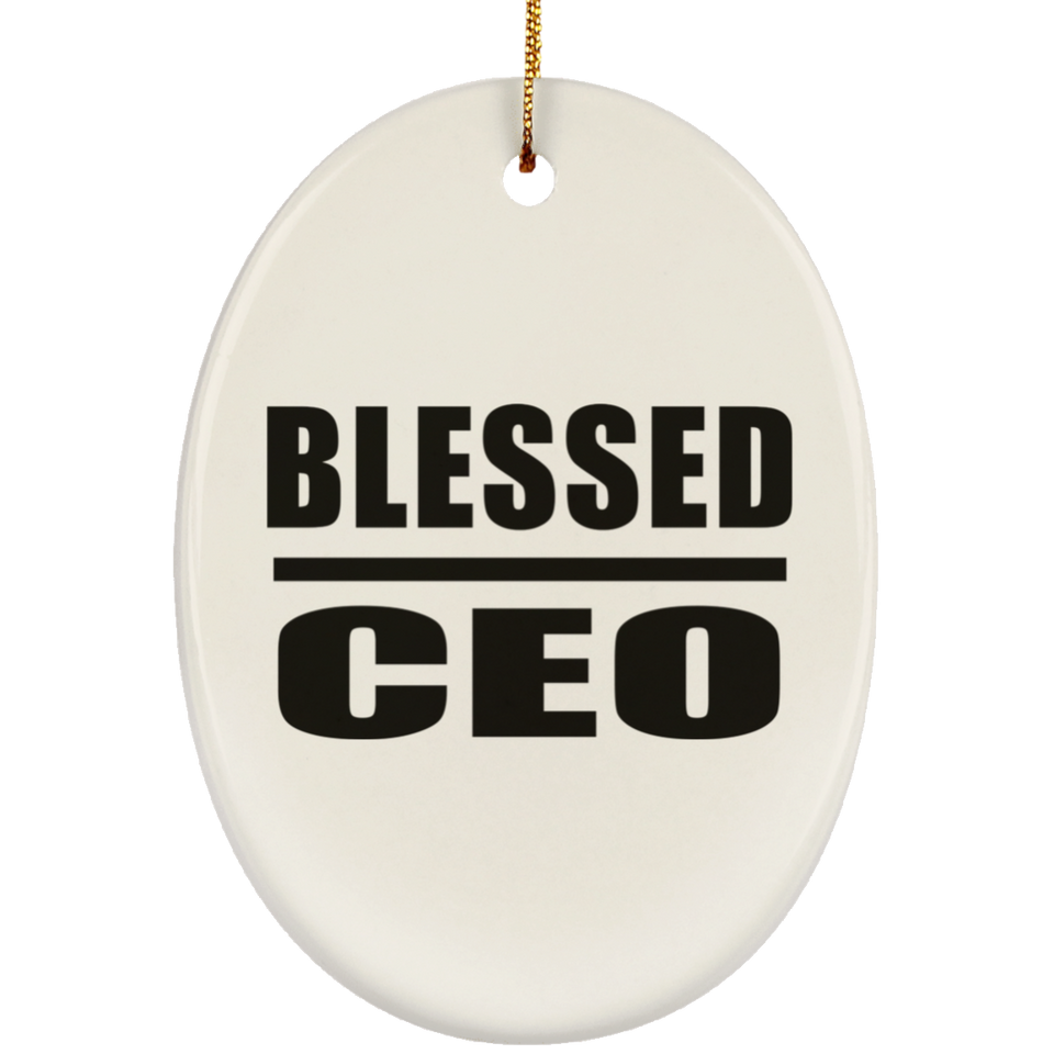 Blessed CEO - Oval Ornament