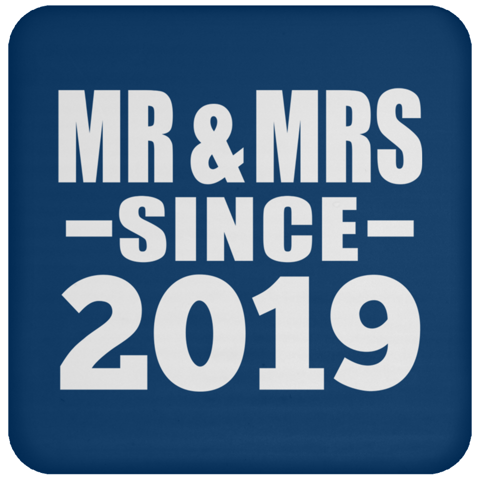 5th Anniversary Mr & Mrs Since 2019 - Drink Coaster