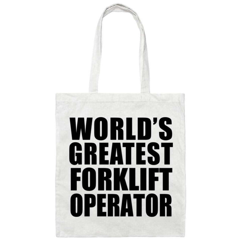 World's Greatest Forklift Operator - Tote Bag White