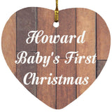 Howard Baby's First Christmas - Heart Ornament E