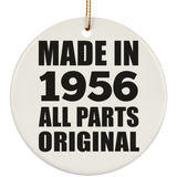 68th Birthday Made in 1956 All Parts Original - Circle Ornament
