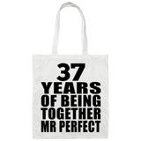 37th Anniversary 37 Years Of Being Mr Perfect - Tote Bag White